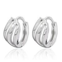 100 925 sterling silver fashion simple design ladiesstud earrings jewelry women female wholesale birthday gift drop shipping