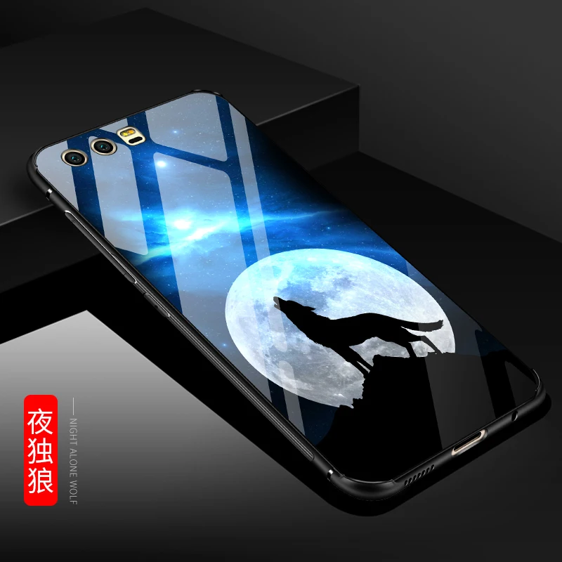 Чехол из закаленного стекла для Huawei Honor 9 2 шт. чехол модный зеркальный nine чехлы