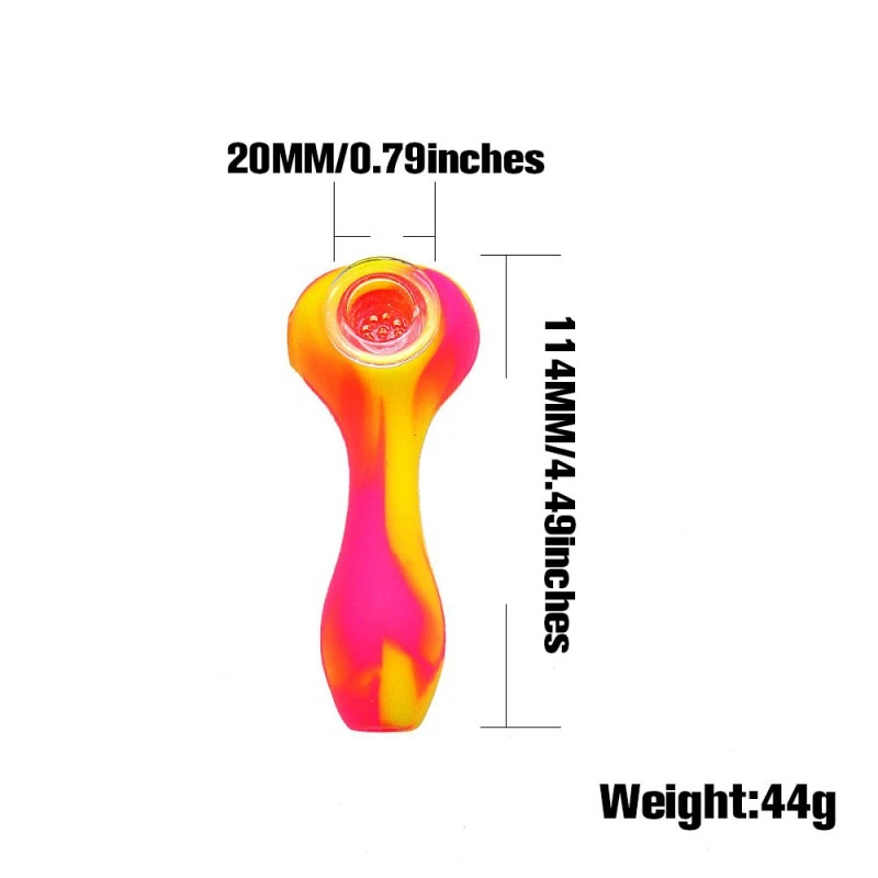 Новая модель портативная силиконовая трубка для курения табака со стеклянной