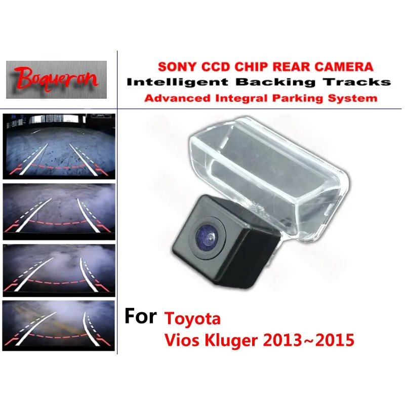 

Для Toyota Vios Kluger 2013 ~ 2015 CCD Автомобильная резервная парковочная камера интеллектуальные треки динамическое руководство заднего вида камера