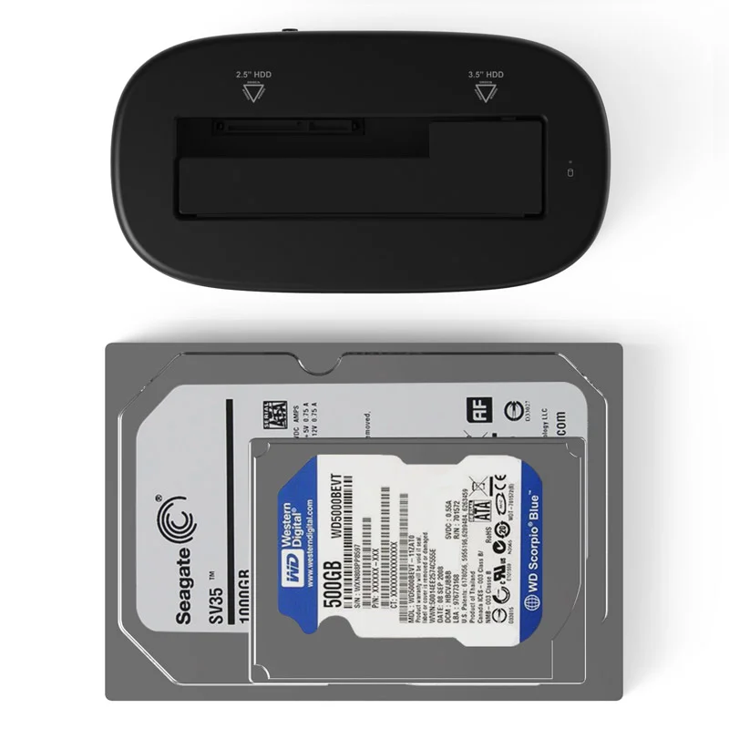 ORICO USB 3.0 на SATA внешний жесткий диск Док-станция для 2.5/3.5 дюймов HDD/SSD [Поддержка UASP и 8 ТБ](6218US3