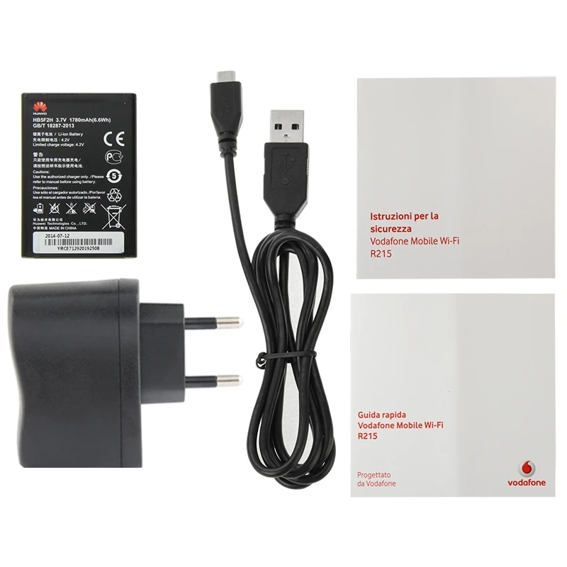 Карманный мини роутер Vodafone R215 Huawei E5372 Wi Fi 4G с разъемом для карты MicroSD знак