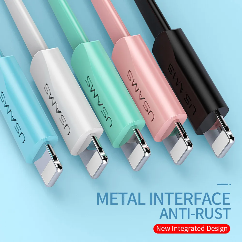 USAMS USB кабель для зарядки iPhone 8 7 6 5 Plus X XS XR iPad 1 2 м и передачи данных | Мобильные