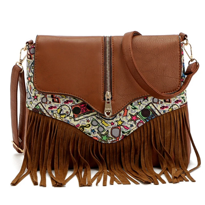 2017 Женщин Сумки Маленькие женщины посыльного сумки кожаные crossbody плеча кисточка