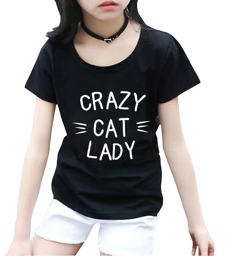 CRAZY CAT LADY/Коллекция 2018 года летняя новая модная брендовая одежда детская