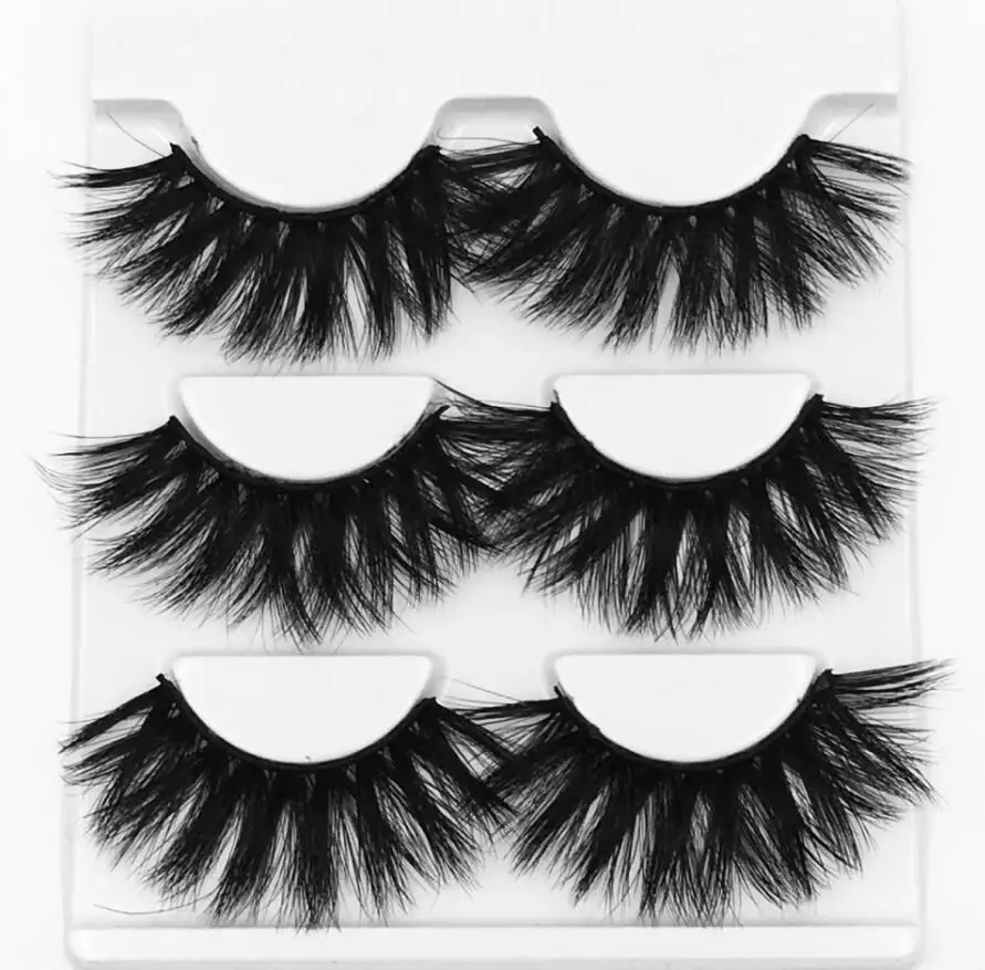 3pair 305 3/5/7/13Pairs3D норки волосы Накладные Eyelashes15-25 мм ресницы толстые длинные тонкие пышная Праздничная не тестировано на норковые ресницы инструменты для макияжа - Цвет: 3pair 305