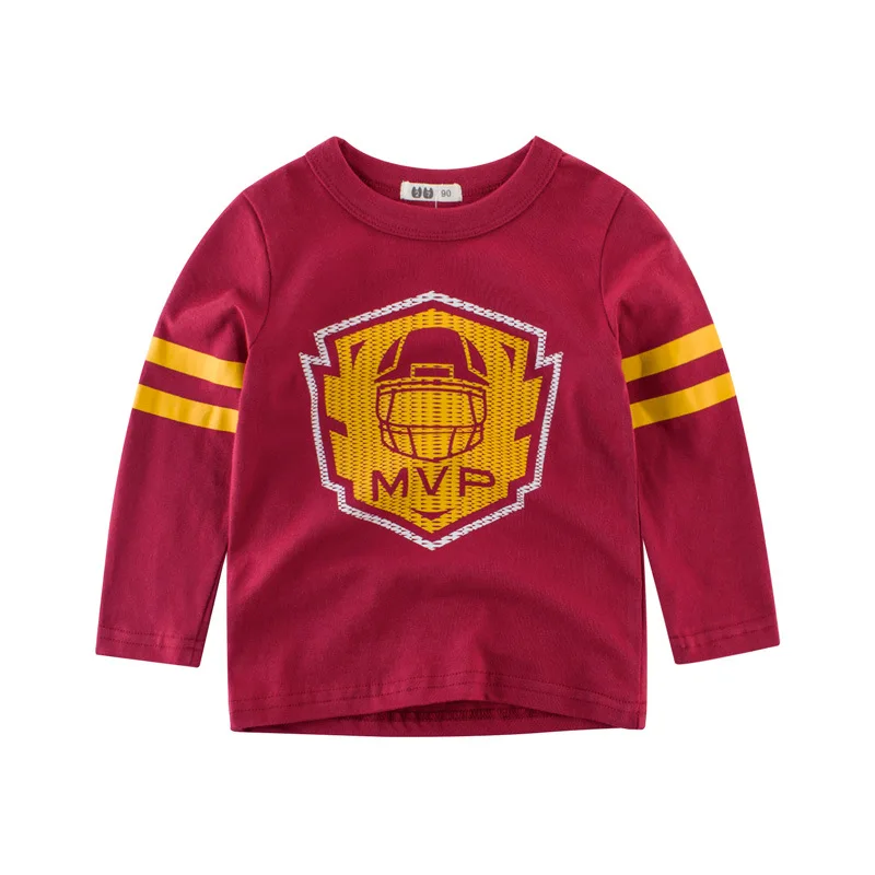 2019 Детские футболки модная весенняя детская одежда Детская футболка с длинным