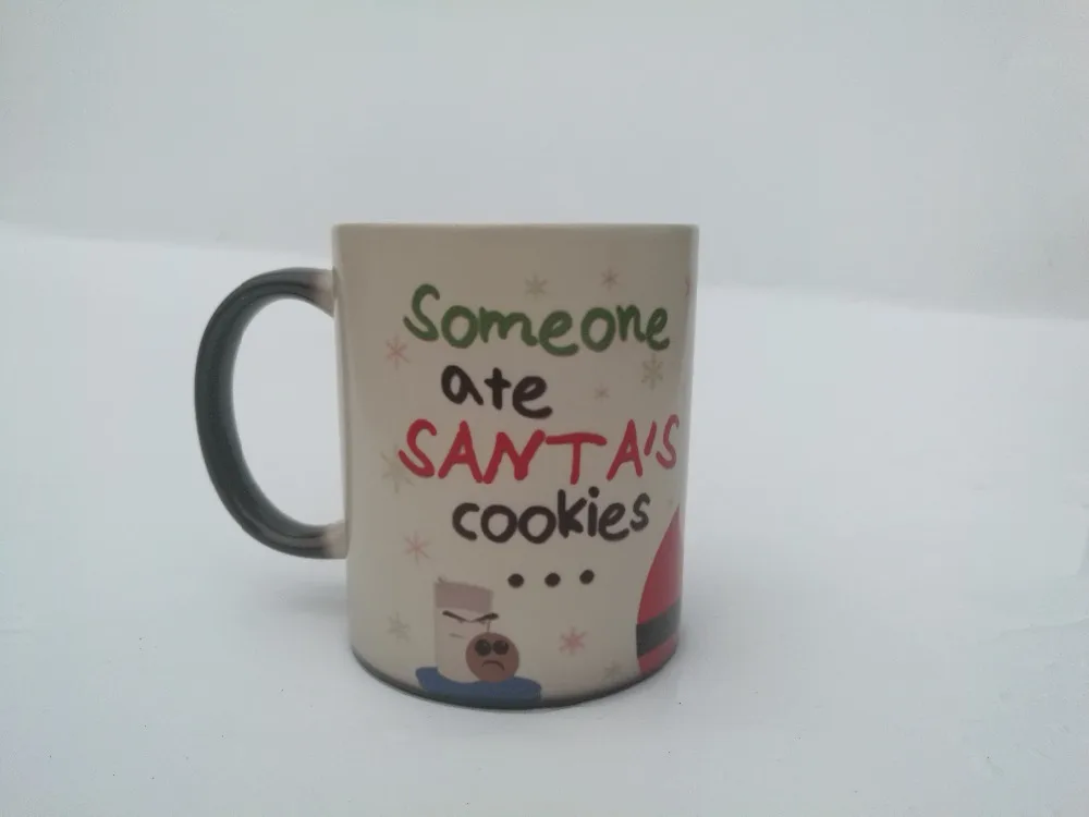 Кто то съел Санта cookies кружки с Рождеством Христовым фестиваль &quotВолшебный тепла
