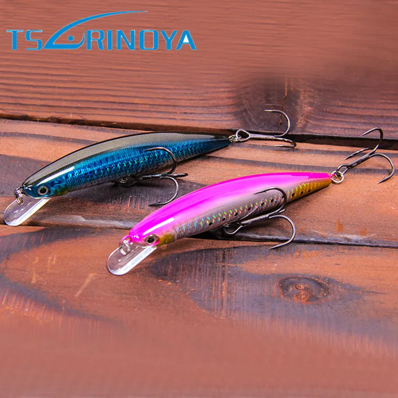 

TSURINOYA 120mm 18g Minnow Bait Floating 2.5m Hard Fishing Lure Iscas Artificiais Hard Bait Seabass Fishing Tackle Leurre Peche