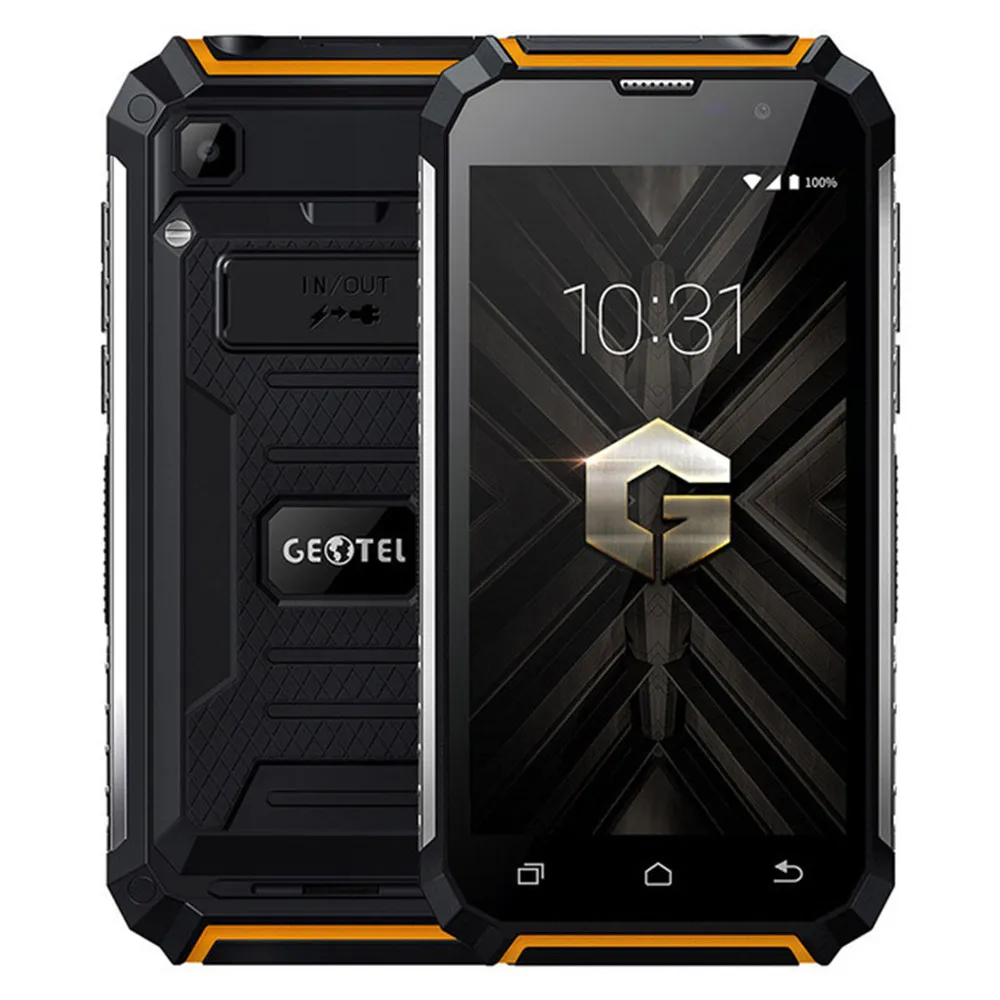 Оранжевый Geotel G1 3g WCDMA телефон 7500 мАч банк питания Мобильный телефон Android 7,0 MTK6580A четырехъядерный 2 Гб ram 16 Гб rom сотовые телефоны - Цвет: Оранжевый