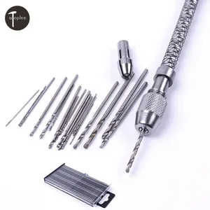 40 шт. спиральные сверла 0,3-1,6 мм с 1 шт. мини-шпильки тиски Деревянные Спиральные ручные сверлильные патроны для микро сверла Ювелирный инструмент