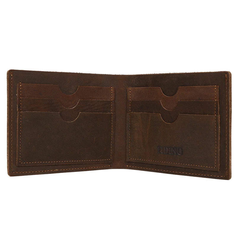 Tiding Leather Money Clip Men Retro Purse Top Quality Soft Front Pocket Wallet 4095 | Clips