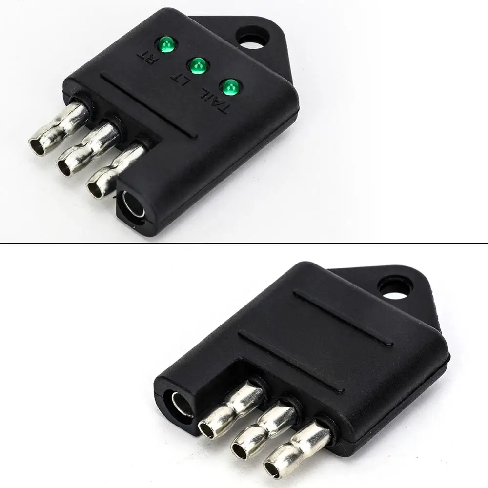 TIROL 4 Pin тестер трейлера соединитель T25423b трейлер проводки прямой светильник