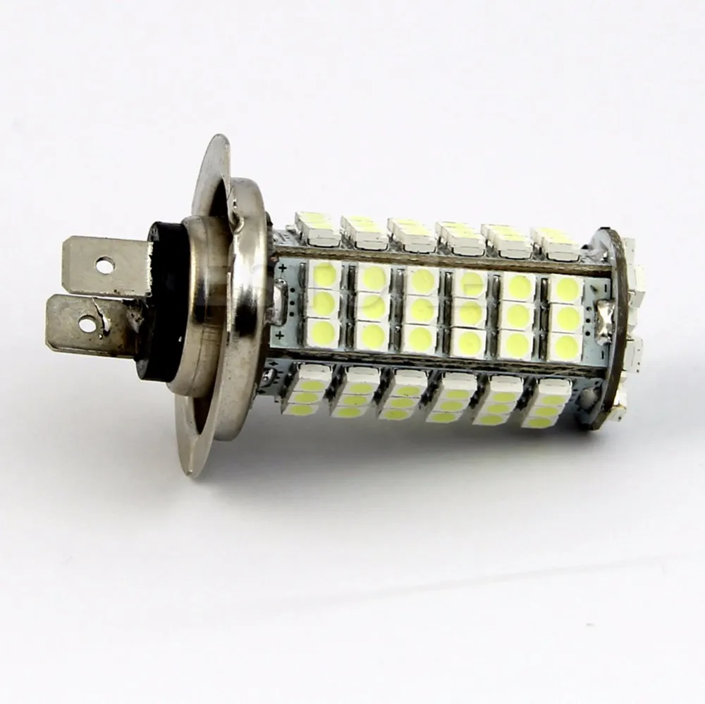 H7 102-SMD светодиодный 3528 Авто головное освещение чистого белого цвета лампы 6000k DC 12V