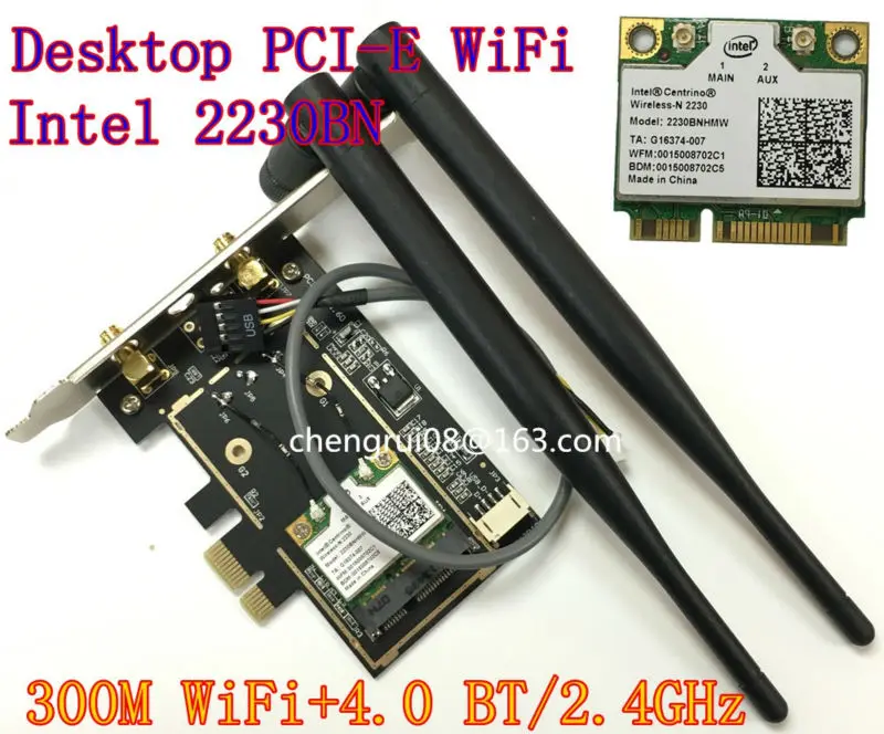Настольный Wi Fi WLAN Intel Centrino 2230 Mini PCI Express Bluetooth 4 0 2230BNHMW IEEE 802.11n Fi/Bluetooth Combo 300 Мбит/с|pci