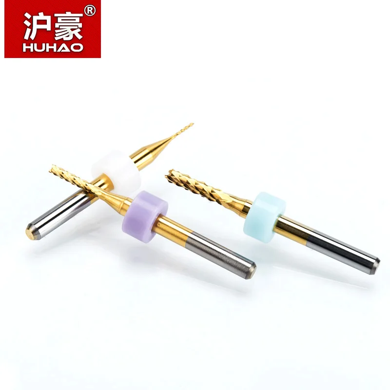 Huhao 1 шт. 3.175 мм лужение кукурузы конце фрезы PCB фрезерный биты для ПВХ печатной