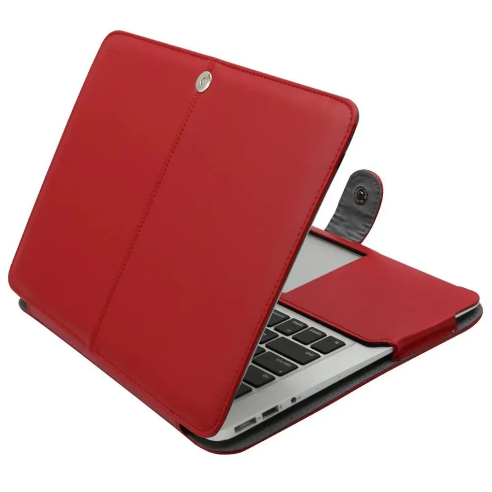Red Чехол для ноутбука MOSISO из искусственной кожи для MacBook Air 13 дюймов A1932 чехол для Mac Book New Pro 13 с сенсорной панелью A1706/A1708 - Цвет: Red