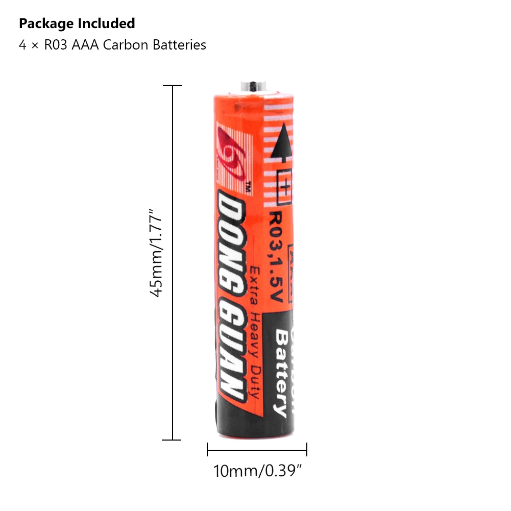 1 5 V AAA батарея UM4 R03 AM4 цинковые Углеродные батареи для фонарика игрушки|Батарейки|