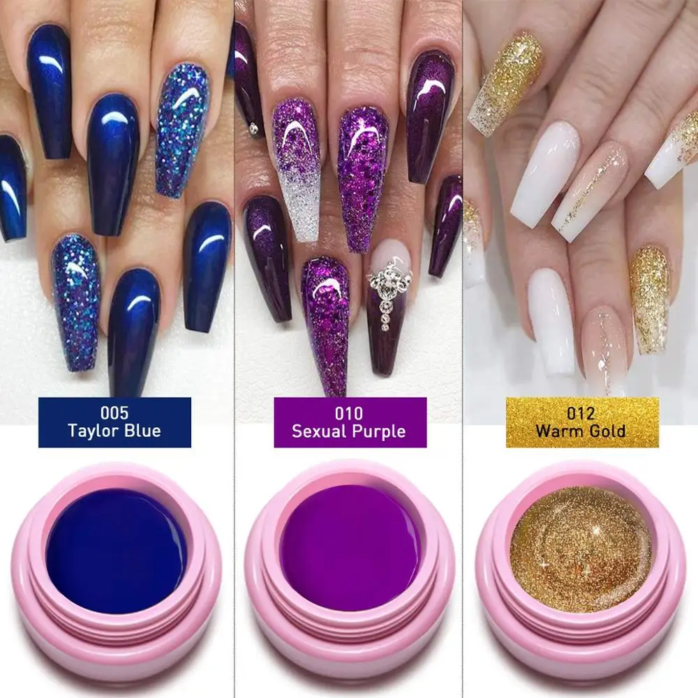 Modelones 3 шт./лот серебряный цвет УФ Гель лак супер блестящий светодиодный для