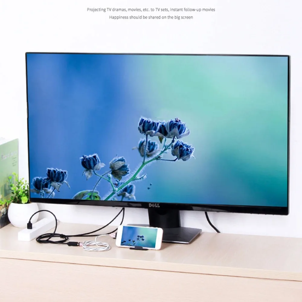 SOONHUA Портативный USB HDMI кабель Bluetooth AV адаптер для iOS Android телефон к ТВ HDTV Huawei Samsung Xiaomi