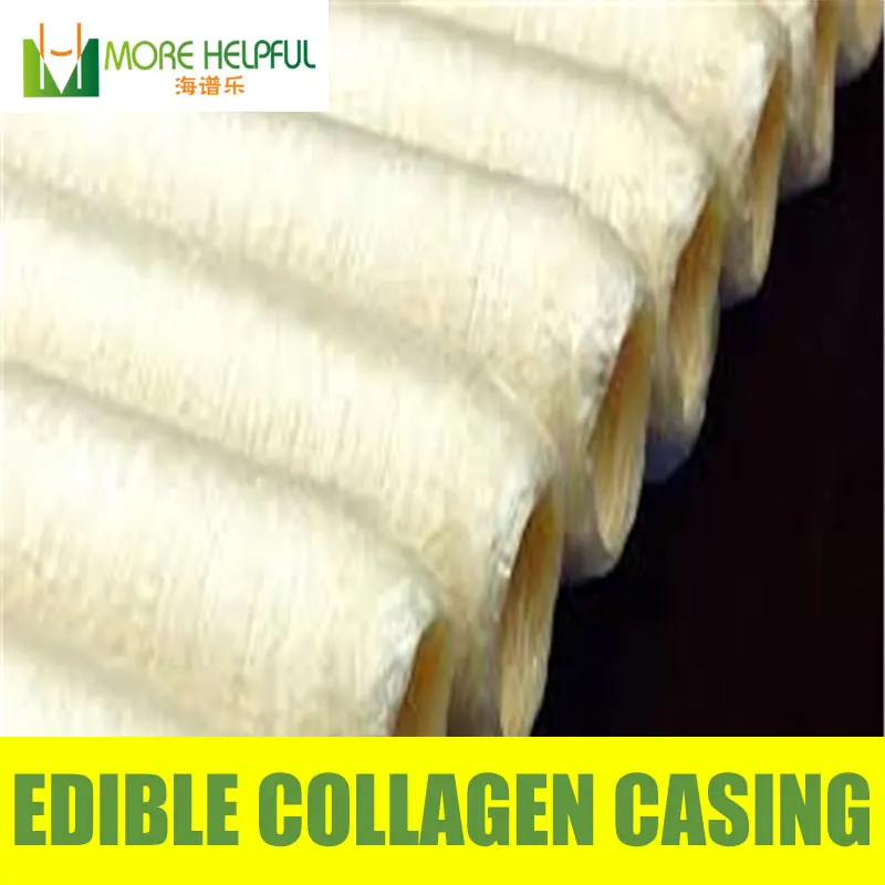 

No.1 selling 42 Meters 3pcs/lot Diameter 26mm Length sausage halal artificial Collagen casing free shipping sausage skin cover