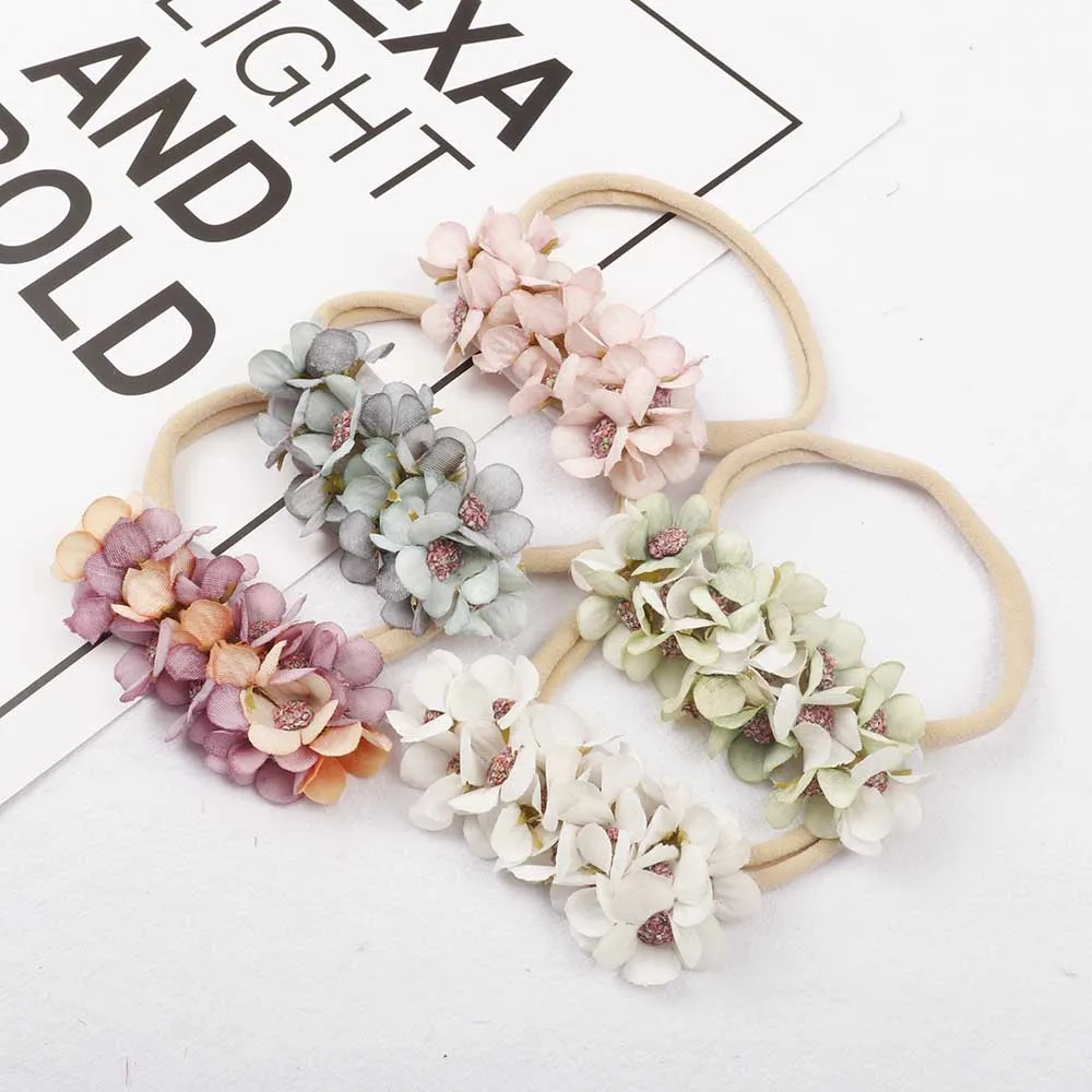 Аксессуары для волос повязка на голову с маленьким цветком девочек