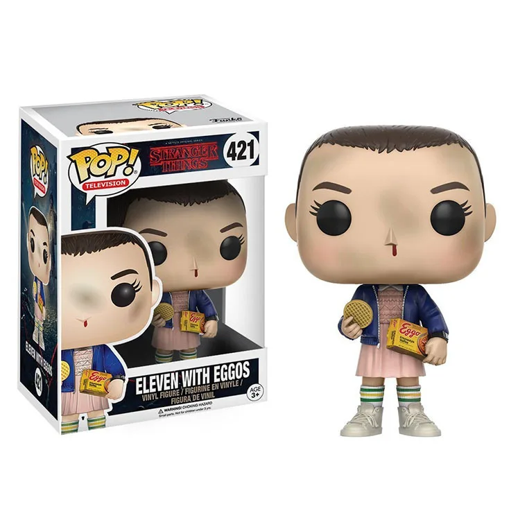 Поп странные вещи и маленький Eleven с eggos ПВХ фигурку Мальчик игрушки для детей