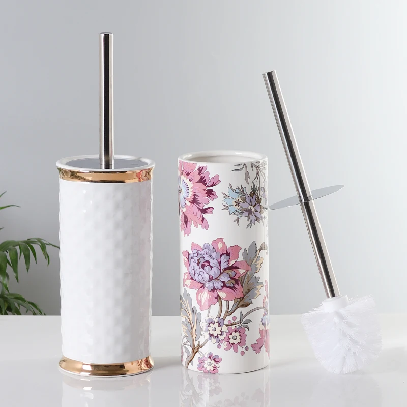 Щетка Для Чистки унитаза с керамической основой набор длинной ручкой из