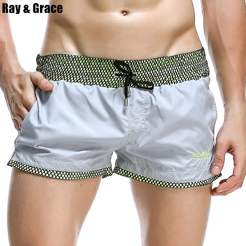 RAY GRACE пляжные шорты мужские летние быстросохнущие обшитые пляжная одежда для