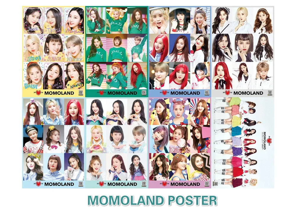 Постер момоланда [MYKPOP] 29x42 см 8 шт./компл. HD фотопостер коллекция любителей KPOP