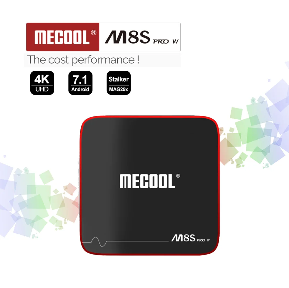 Mecool M8S Pro W Android ТВ приставка Amlogic S905W четырехъядерный ТВ приставка 2 Гб 16G Android 7,1 умный медиаплеер 4K 2,4G Wifi ТВ приёмник