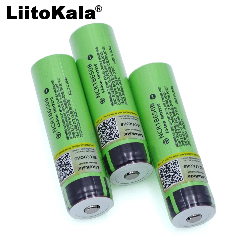 4 шт. оригинальный литиевый аккумулятор Liitokala 18650 3 7 в 3400 мАч NCR18650B батареи для