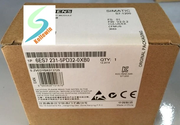 Оригинальный аналоговый вход SIMATIC 6ES7231 5PD32 0XB0 S7 1200 SM 1231 RTD 4 X AI PLC модуль 6ES72315PD320XB0 6ES7