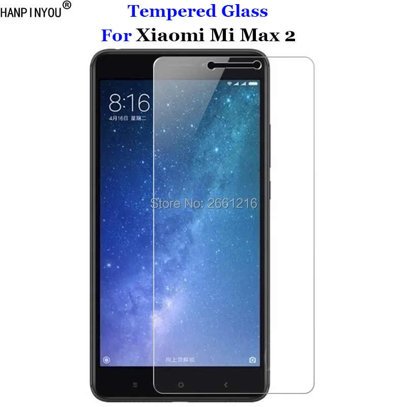 Закаленное стекло 9H 2.5D для Xiaomi Mi Max2 Премиум Защитная пленка экрана Max 2 6 44&quot|screen