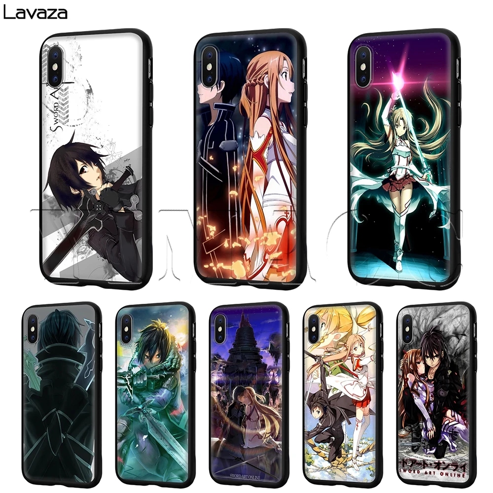 Lavaza Sword Art Online чехол для iPhone 11 Pro XS Max XR X 8 7 6 6S Plus 5 5s se |