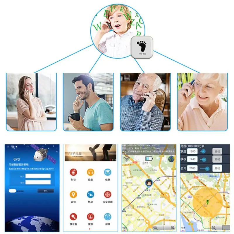 

ZX808 PCBA GPS Tracker GSM GPS Wifi LBS Locator SOS Alarm Web APP Tracking TF Card Dual System