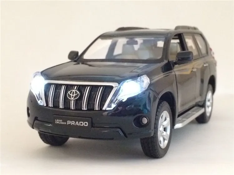 Высокая симитация 1:32 TOYOTA LAND CRUISER PRADO металлический сплав Модель автомобиля игрушки с вытягиванием назад для детей подарки на день рождения