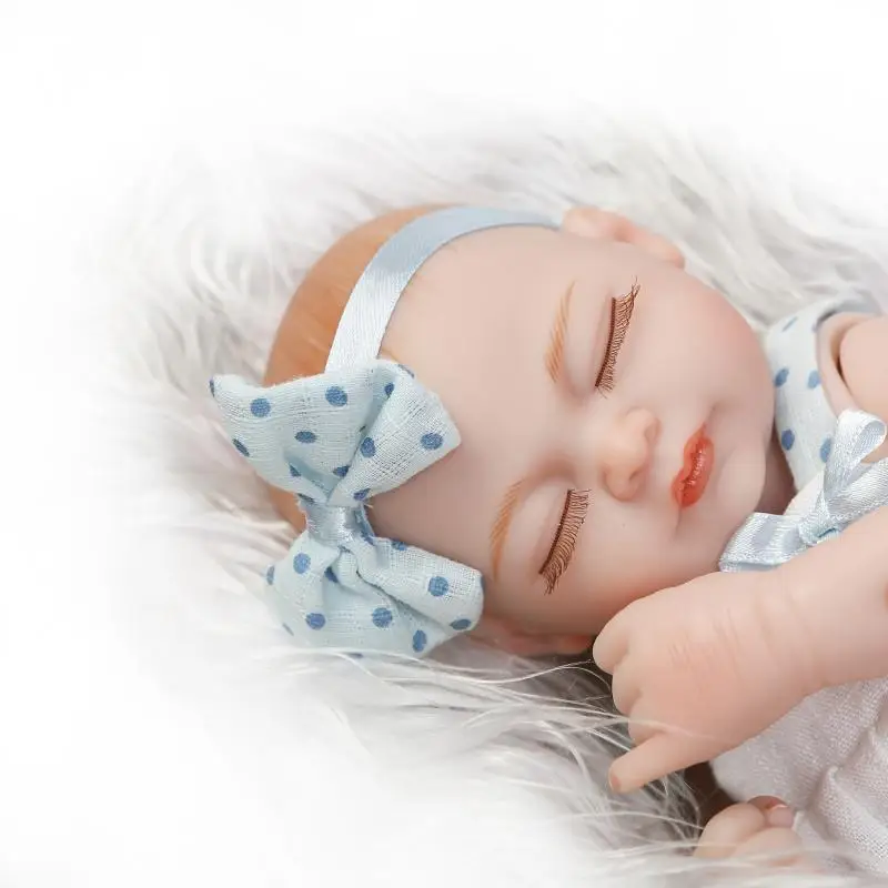Силиконовые куклы Новорожденные Реалистичная мини-кукла для купания