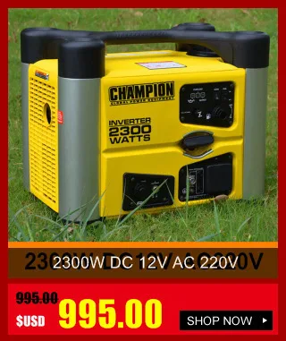 2300 Вт DC 12 В AC 220 В бензиновый инверторный генератор для дома и автомобиля, домашний маленький бензиновый генератор, портативный Бесшумный Генератор EPA