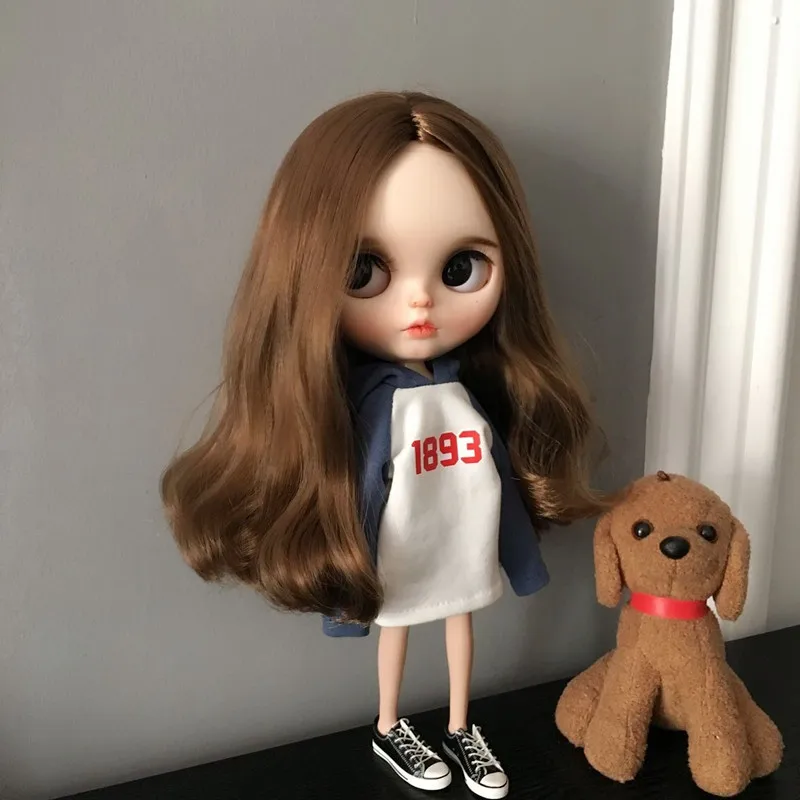 

2020 Blyth Doll Clothing long sleeves sweatershirt Hoodie for blyth, azone, pullip ob24 ob27 Doll Accessories for Barbie doll