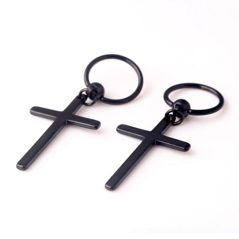 Новинка 2019 модные серьги подвески в виде креста стиль панк простые богемном
