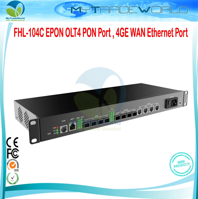 Фото FHL 104C EPON OLT4 PON порт 4GE WAN Ethernet IEEE802.3ah YD/T1475 2006 и CTC2.1 стандарт FTTB или FTTH ONU ODN|ethernet 2