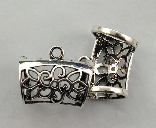 20 шт старинный серебряный цветочный дизайн шарф кольцо Bails A15444|ring branch|ringring keychain |