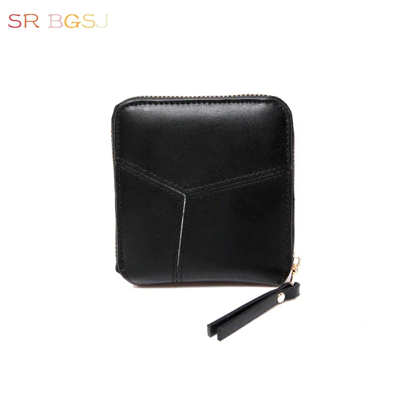 Бесплатная доставка черный зеленый красный Стильный винтажный кошелек женский