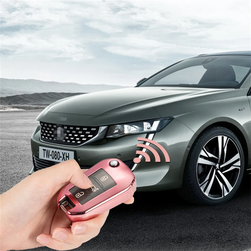 ТПУ Мягкий силикагелевый чехол для автомобильных ключей для peugeot 3008 5008 408 2008 308 508 для Citroen C4 C5 C6 C4L кактус DS4 DS5L
