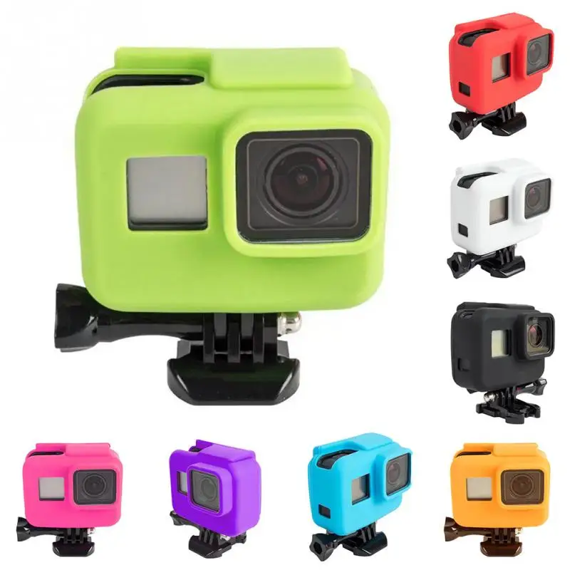 Gopro аксессуары Hero 5 Мягкий силиконовый чехол боковая рамка защитный для Go Pro Hero5