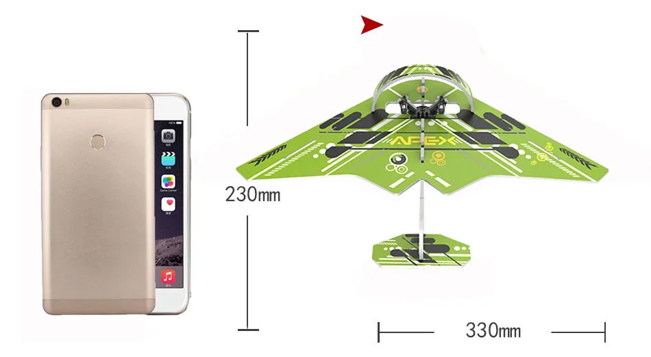 Apex 2 в 1 мини беспилотный летательный аппарат RC Quadcopter 4CH RC Вертолет Дистанционное Управление 6-Axis Gyro 3D Флип самолет модель планера игрушки