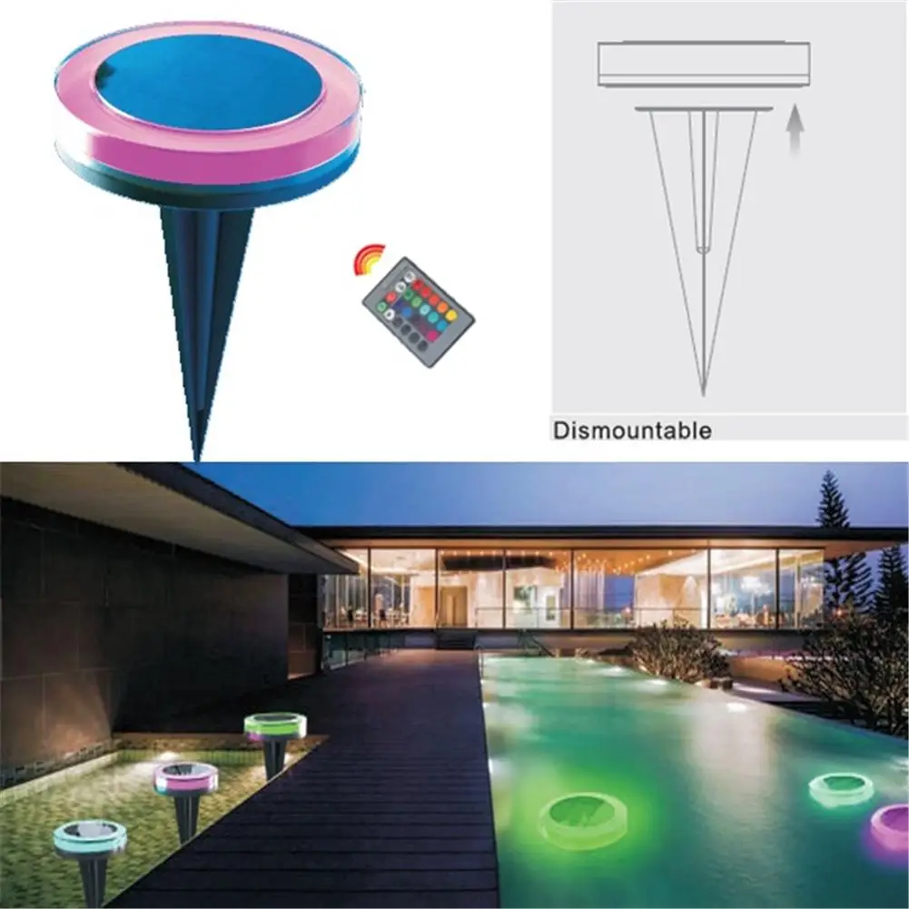 RGB Солнечная лампа для плавания внешний бассейн гостиничный фонтан IP68
