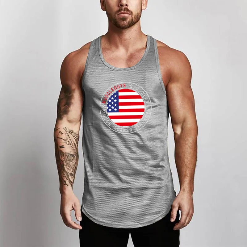 Muscleguys одежда для спортзала брендовая мужская майка бодибилдинга и фитнеса жилет