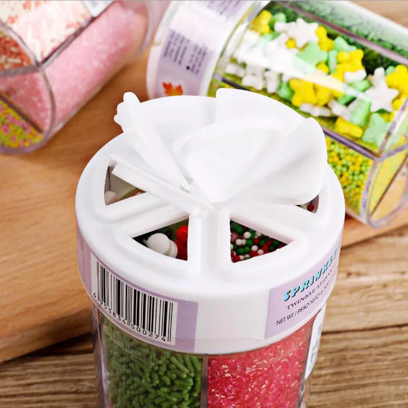 6 форма съедобные украшения торта выпечки бусины брызгает для Рождественский